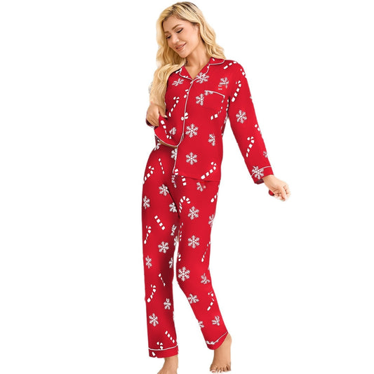 💫 Festlicher Damen-Pyjama mit Cardigan und Hose