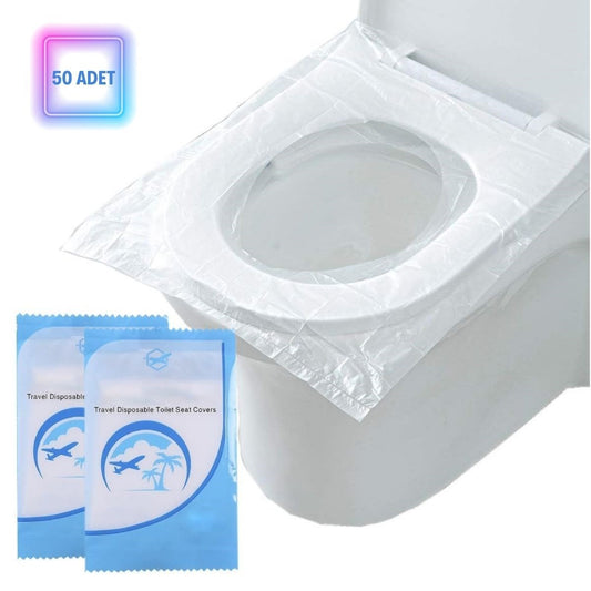 BUFFER® 50 Adet Kullan At Pratik Kullanýmlý Hijyenik Klozet Kapaðý Poþeti