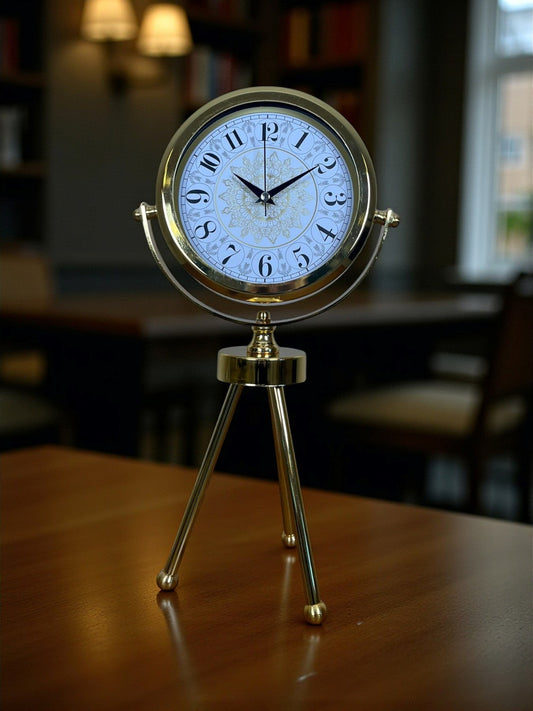 Zentime Gold Lüks Üç Ayaklý Masa Saati