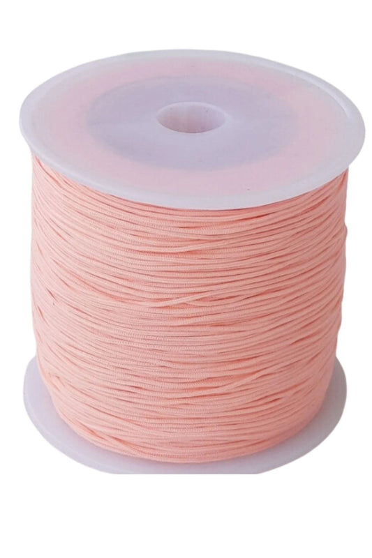 Paraþüt Ýpi, Bileklik-Kolye örgü ipi 1 mm 50 metre Somon