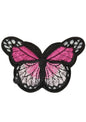 Aplike Ütü Ýle Yapýþan Kelebek Pembe Arma 7x5 cm