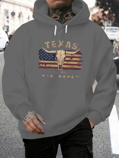 Herren Hoodie Herbst & Winter – Lockerer Kapuzenpullover im Retro-Design | Casual Streetwear