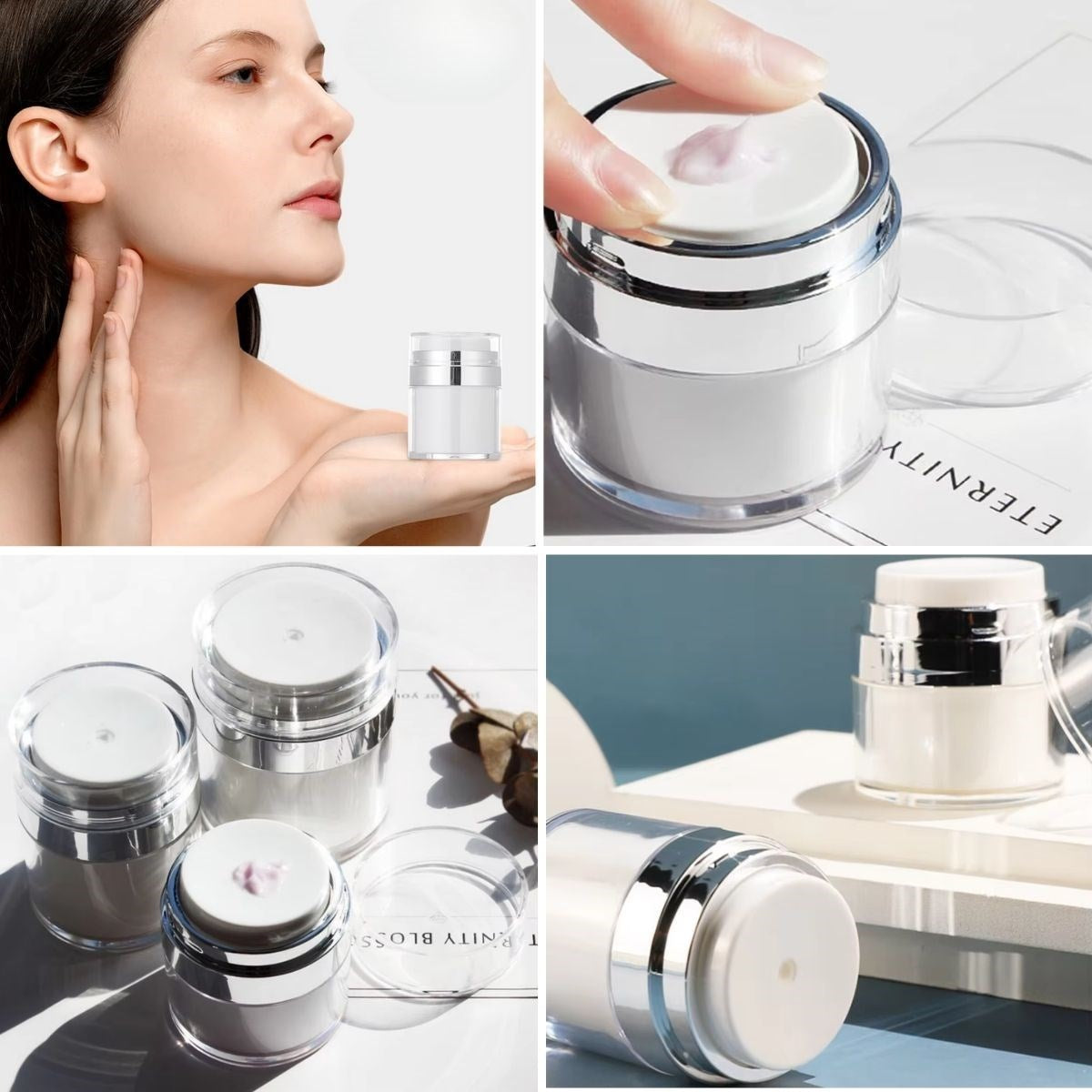 BUFFER® Hava Pompalý Doldurulabilir Vakumlu Krem,Fondoten Sývý Kozmetik Ürün Þiþesi