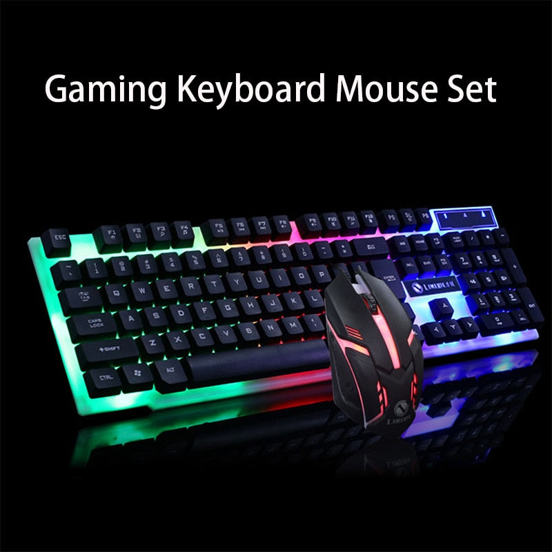 GTX300 Gaming Keyboard & Mouse Set – RGB Backlit | USB Cable | Gaming Combo