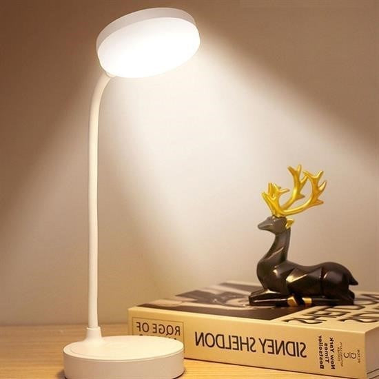 BUFFER® Yuvarlak USBli Dokunmatik 3 Kademeli 360 Derece  Özel Göz Korumalý Led Lityum Masa Lambasý