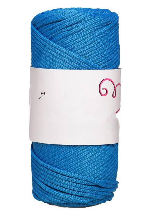 Makrome Ýpi 3mm Polyester Mavi