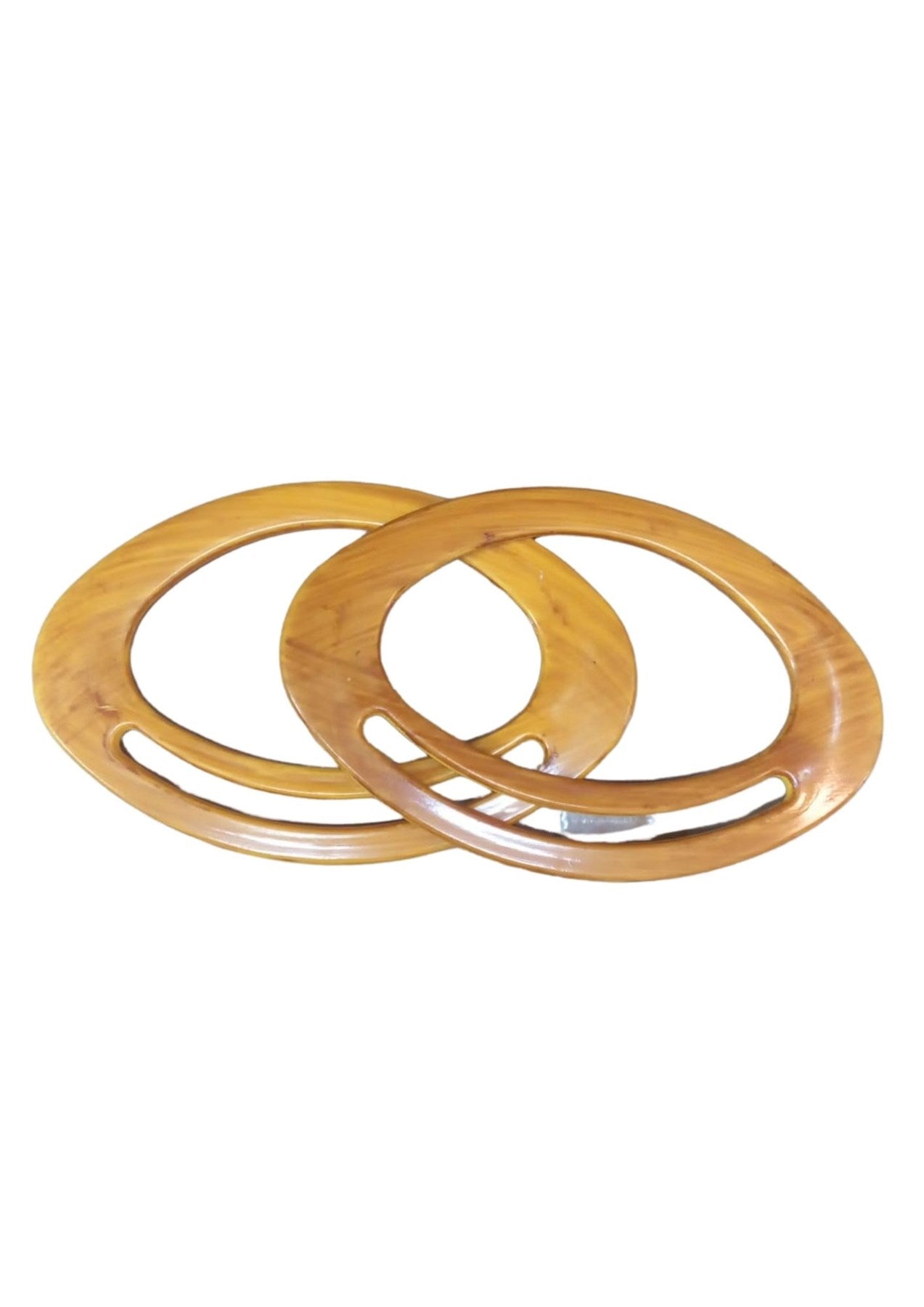 Çanta Sapý Oval Açýk Kahverengi 18 cm