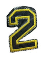 Aplike Ütü Ýle Yapýþan 2 Rakamý Arma 2x4 cm