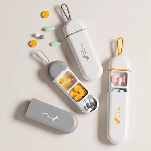 BUFFER® 3 Bölmeli Taþýnabilir Seyahat Tipi Hap Saklama Kutusu Ýlaç Saklama Kutusu