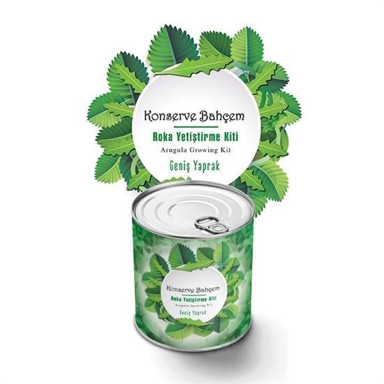BUFFER® Konserve Bahçem Evde Konservede Ýri Yapraklý Roka Yetiþtirme Kiti