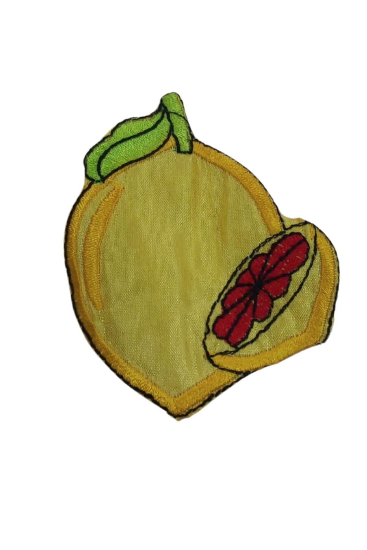 Aplike Ütü Ýle Yapýþan Limon Desen