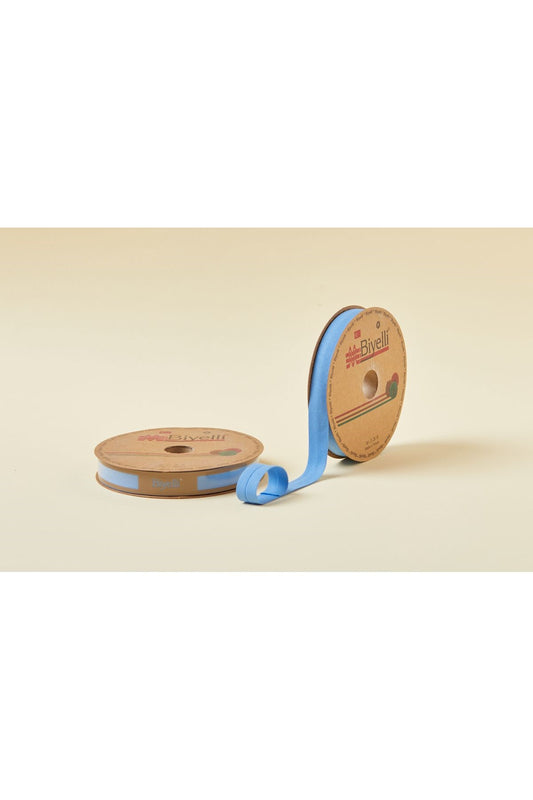 Biye Koton Katlý D60 Koyu Mavi 2 cm 25 Metre %65 Koton %35 Polyester