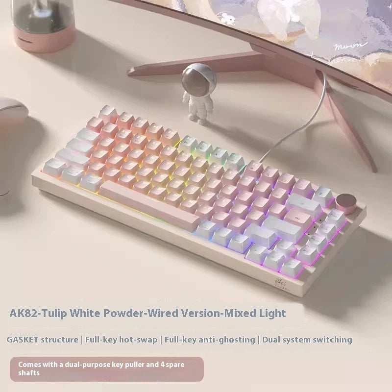 Gaming Tastatur mit RGB-Beleuchtung – Kreatives Farbdesign für Home Office & Gaming Setup 2025