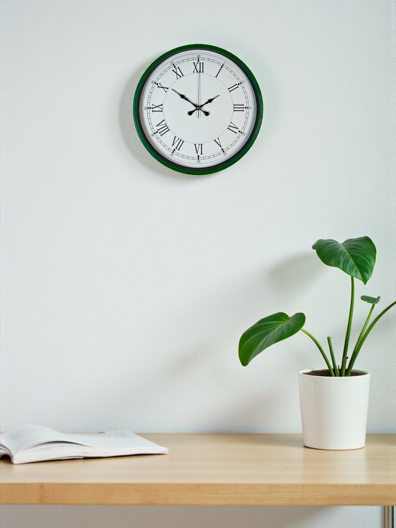 Zentime 36 Cm Yeþil Dekoratif Duvar Saati