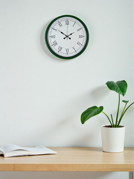 Zentime 36 Cm Yeþil Dekoratif Duvar Saati