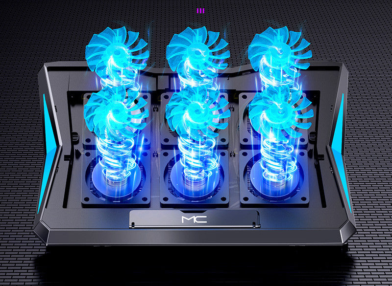 Foldable Laptop Cooling Base with Fans – Height-Adjustable Desktop Laptop Cooler with USB