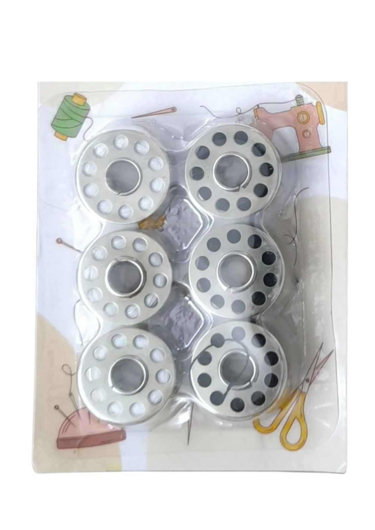 Masura Ýpli 6'lý Metal Siyah-Beyaz