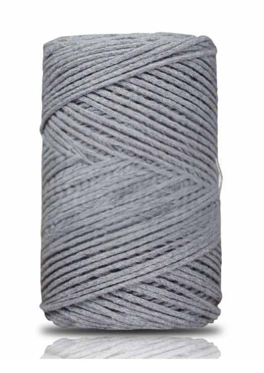 Pamuk Makrome 2 mm Gri