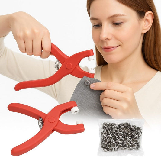 BUFFER® Plastik Çýt Çýt Pensi–Kýyafet, Bebek Önlüðü, Gömlek ve Tekstil Ürünleri Ýçin Çýtçýt Takma Aleti