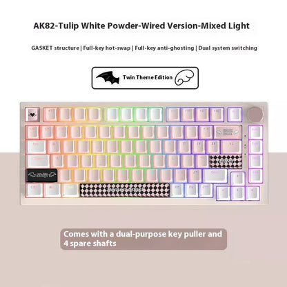 Gaming Tastatur mit RGB-Beleuchtung – Kreatives Farbdesign für Home Office & Gaming Setup 2025