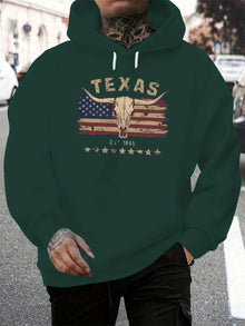 Men’s Hoodie Fall & Winter – Relaxed Hooded Sweatshirt in Retro Design | Casual Streetwear