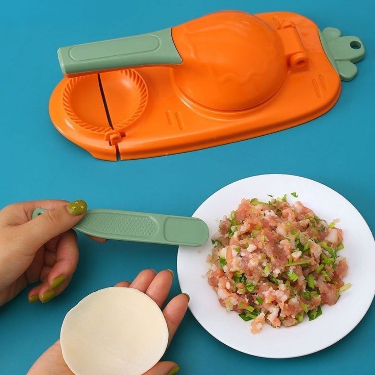 BUFFER® Havuç Tasarýmlý Þýk  Pratik  Börek Mantý Hamuru Presleme  Börek Yapma Kalýbý