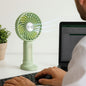 BUFFER® Masa Üstü Standlý USB ile Þarj Olabilen 3 Ayarlý Fan Modlu Çanta Tipi El Faný