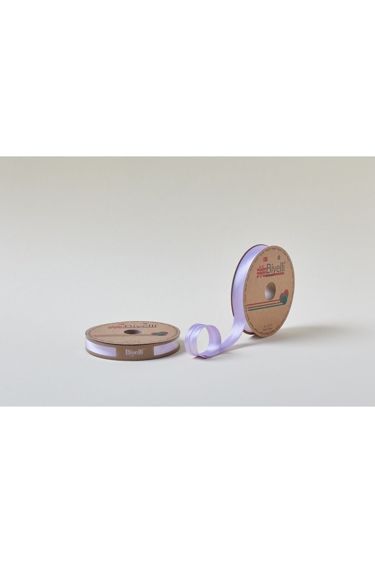Biye Saten Katlý 009 Lila 2 cm 25 Metre %100 Polyester