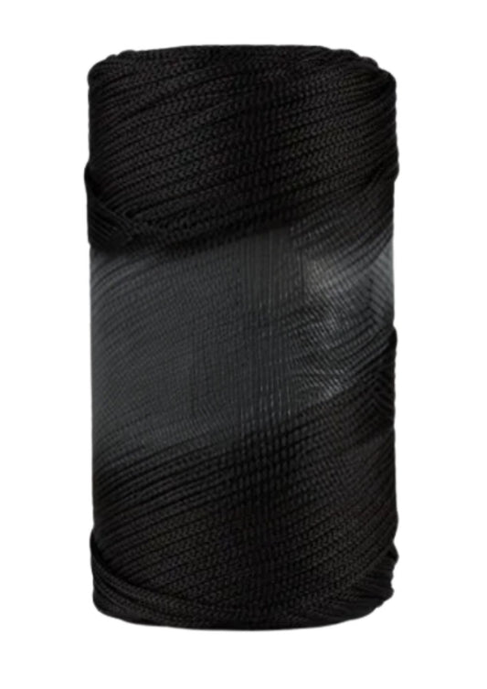 Makrome Ýpi 3mm Polyester Siyah