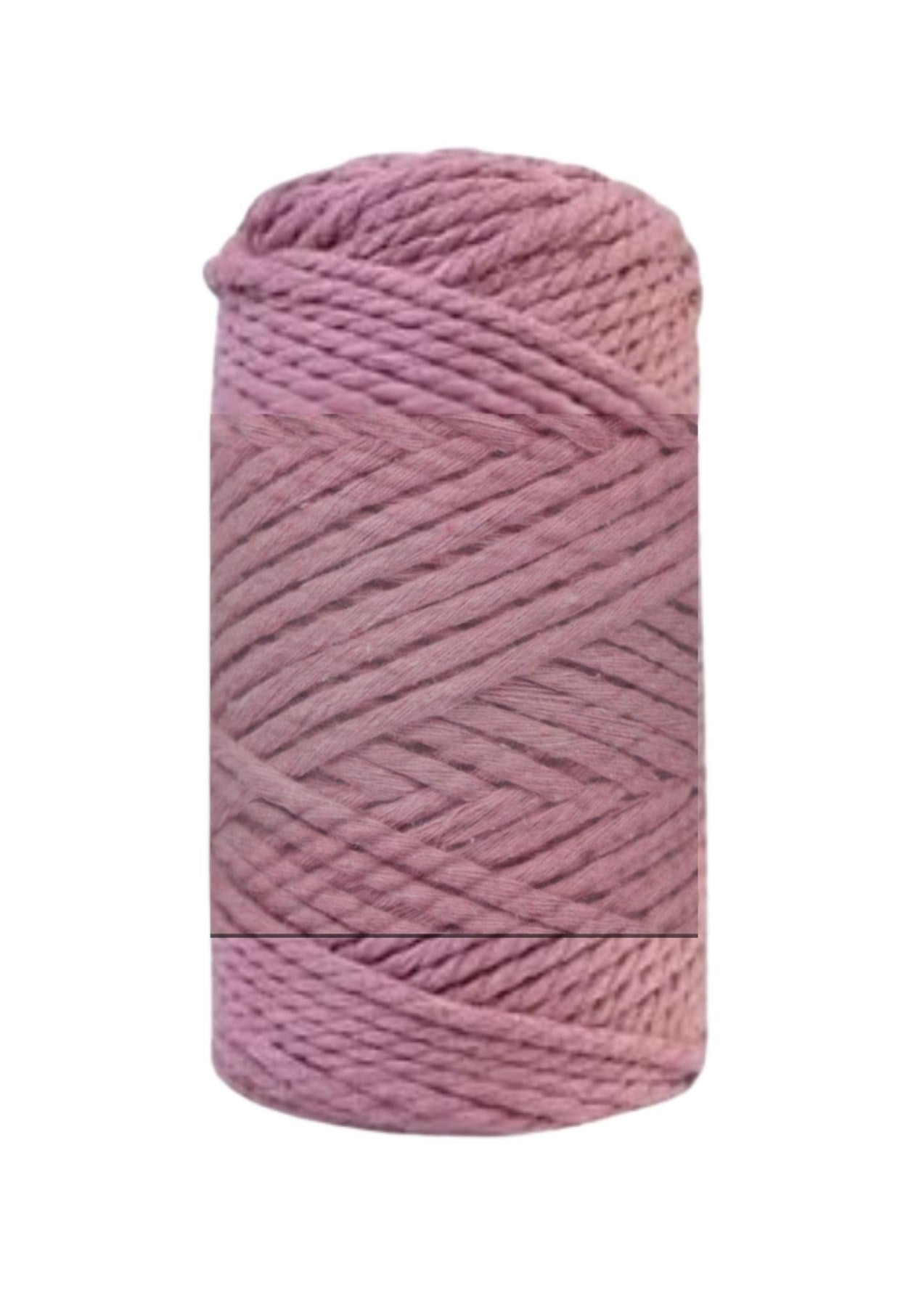 Pamuk Makrome 4 mm Ýp  Gül Kurusu