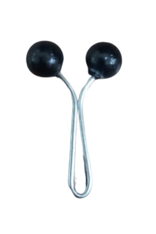 Eþarp Klipsi Top Model Düz Siyah 1 Adet