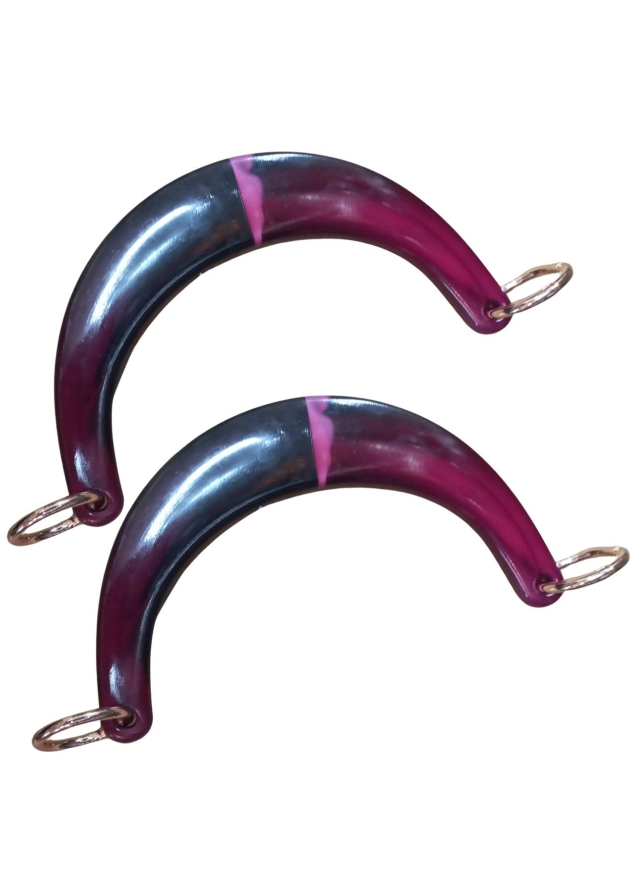 Çanta Sapý Ay Model Fuþya 17 cm