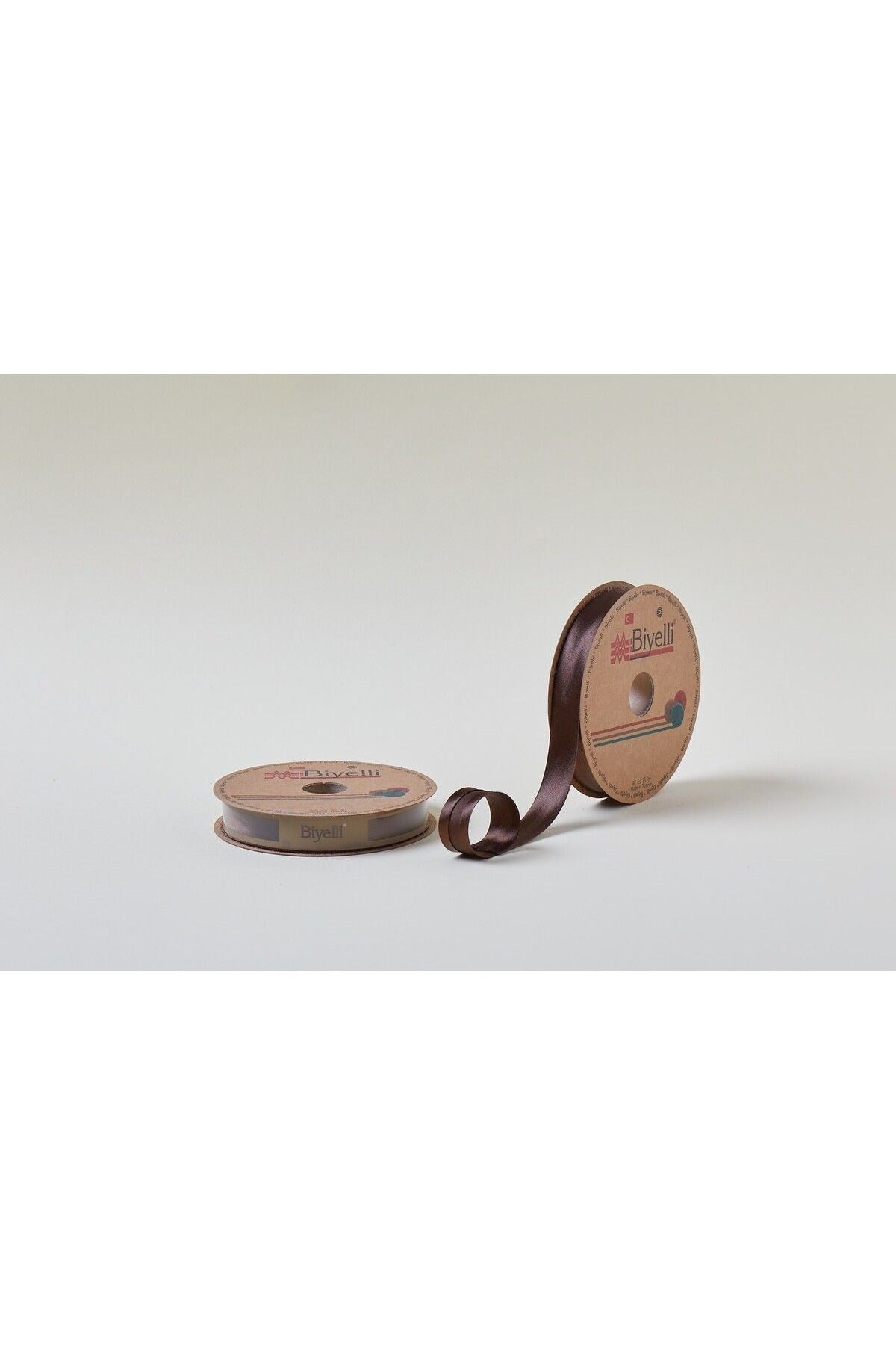Biye Saten Katlý 084 Kahverengi 2 cm 25 Metre %100 Polyester
