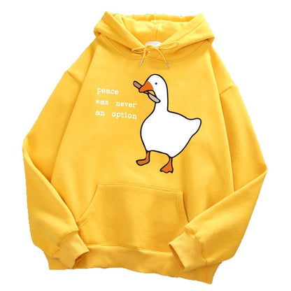 Streetwear Hoodie mit Cartoon-Print – Lockerer Schnitt | Frühling & Herbst Kapuzenpullover