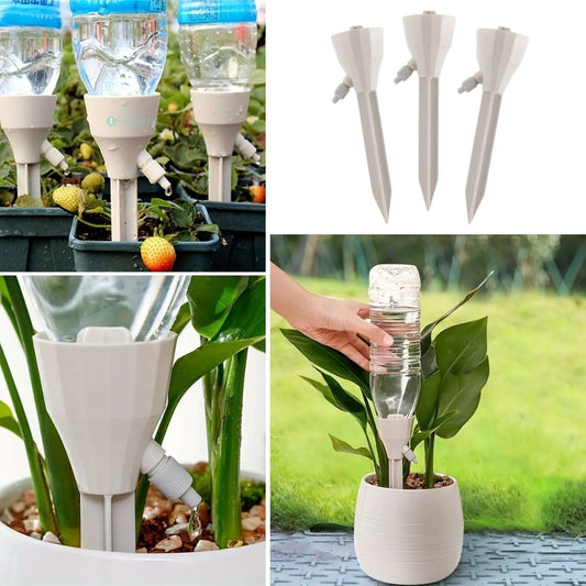 BUFFER® Ayarlanabilir Akýþ Hýzýna Sahip Damlama Sulama Çivileri 3lü Otomatik Bitki Sulama Aparatý Tüm Pet Þiþelere Uyumlu