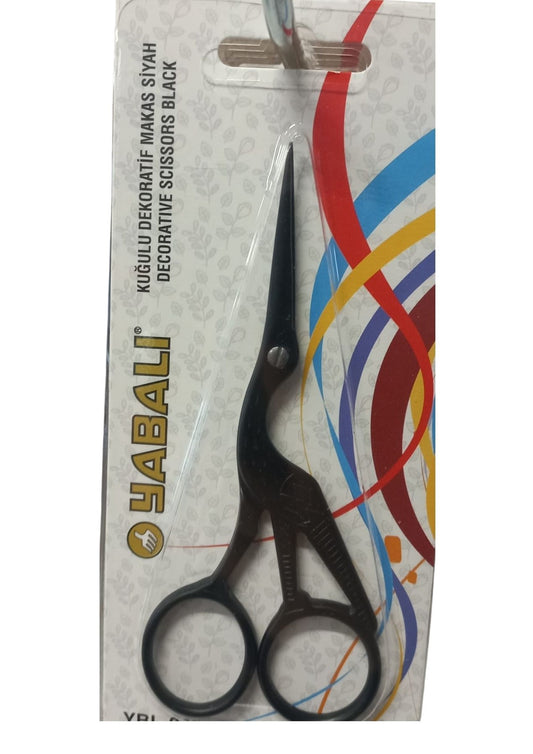 Nakýþ Makasý Kuðulu Dekoratif Makas Siyah  YBL-045 Model 11