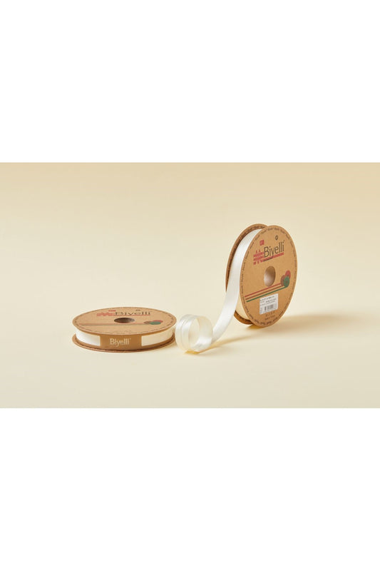 Biye Saten Katlý 074 Koyu Krem 2 cm 25 Metre %100 Polyester