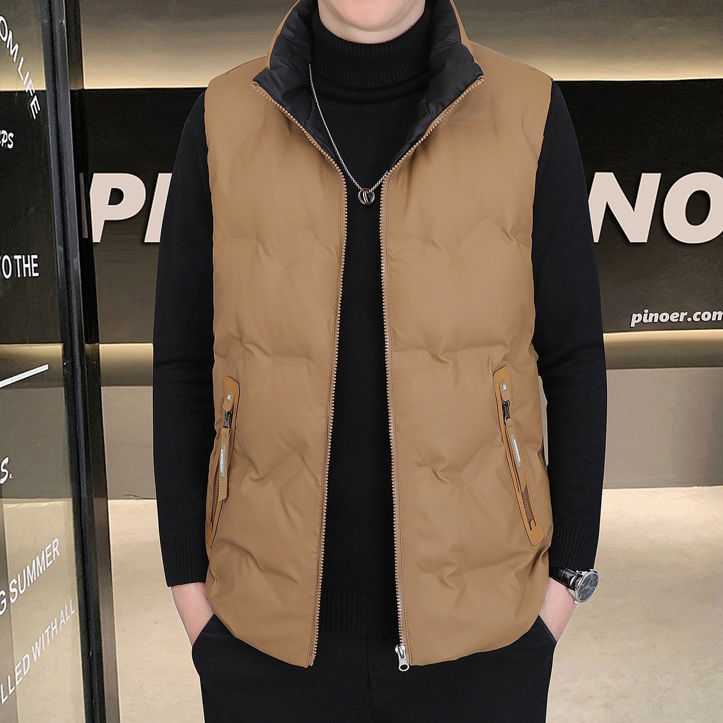 Herren Daunenweste – Warme Daunenjacke, Outdoor & Freizeit