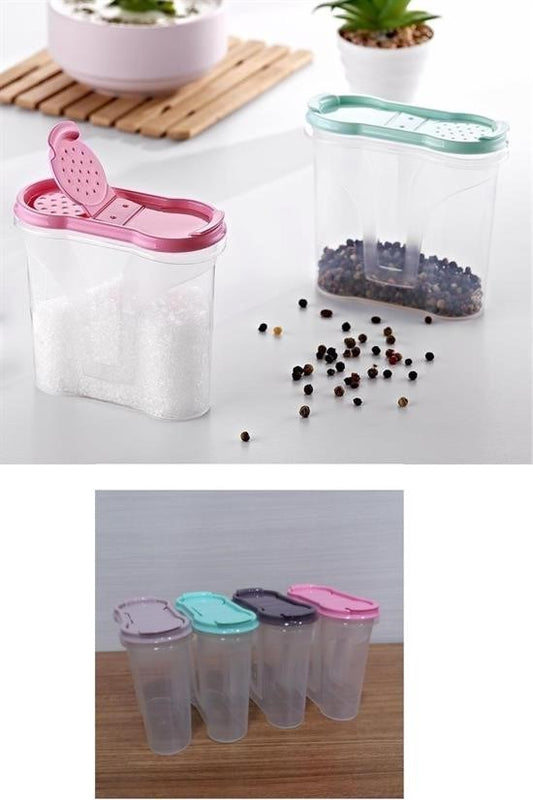 BUFFER® Plastik Kapaklý Majör Baharatlýk Baharat Saklama Kutusu Kabý