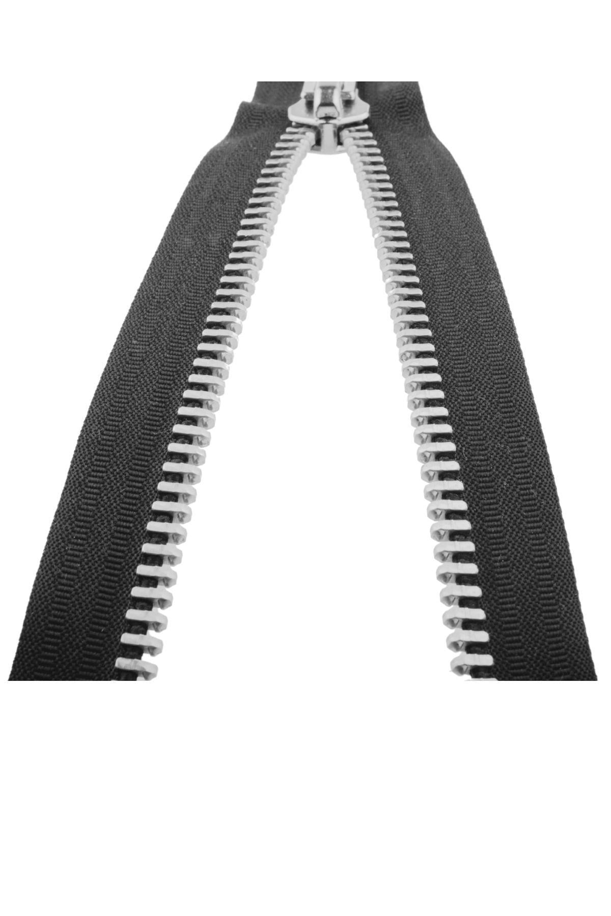 Demir Diþli Çanta Fermuarý en 3 cm Gri