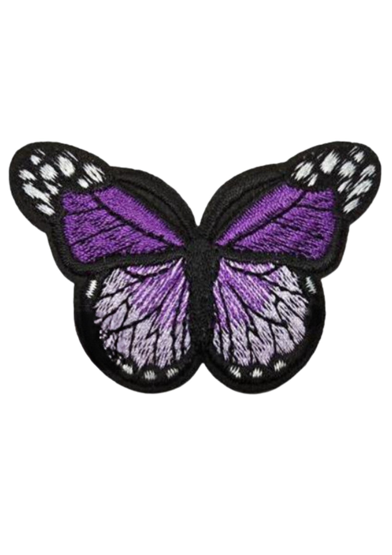 Aplike Ütü Ýle Yapýþan Kelebek Mor Arma 7x5 cm