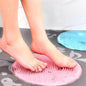 BUFFER® Silikon Fýrçalý Banyo Masaj Matý ve  Ayaklar için Topuk Masaj Paspasý