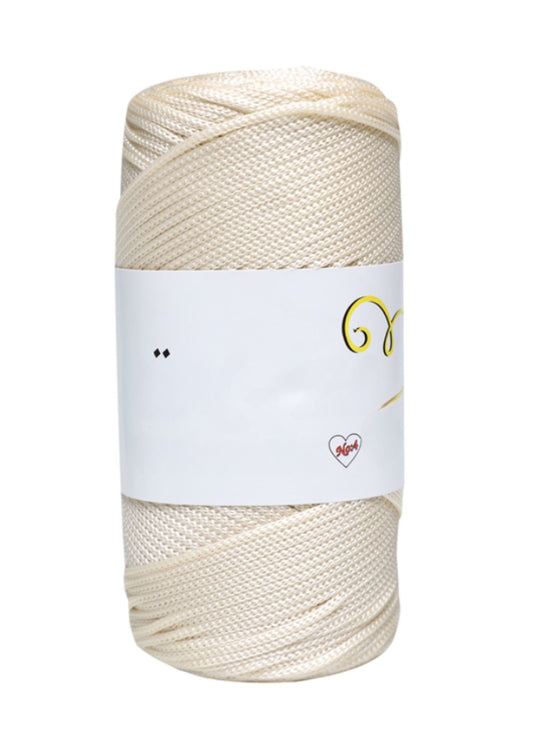 Makrome Ýpi 3mm Polyester  Krem