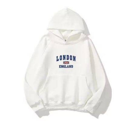 Herren Hoodie „London“ – Doppelkapuze, Fleecegefüttert, Europäische Größe | Pullover Sweater 2025