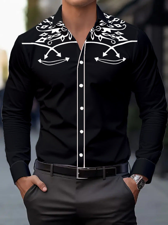 Herren Cardigan – Nationalstil, Locker & Dünn, Freizeit & Casual