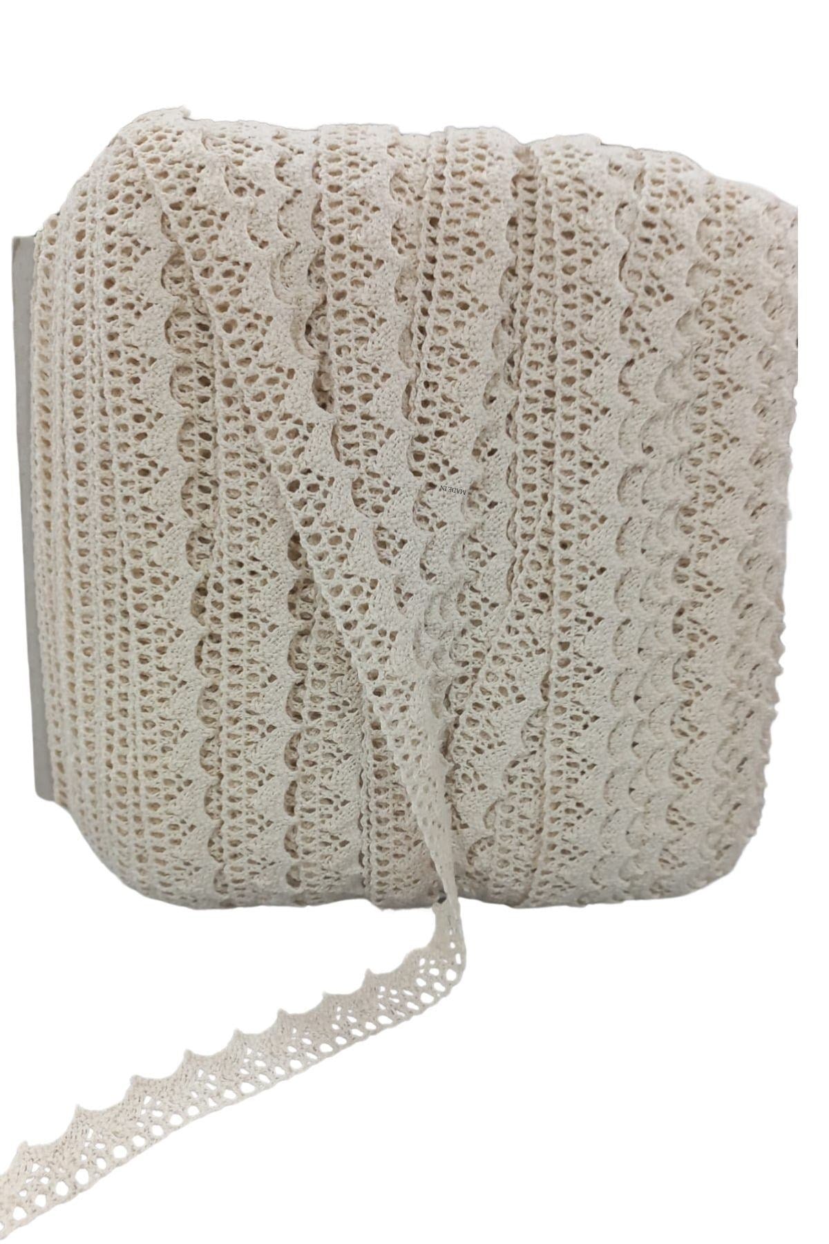 Kopanaki Dantel en 1,5 cm Krem 5 Metre