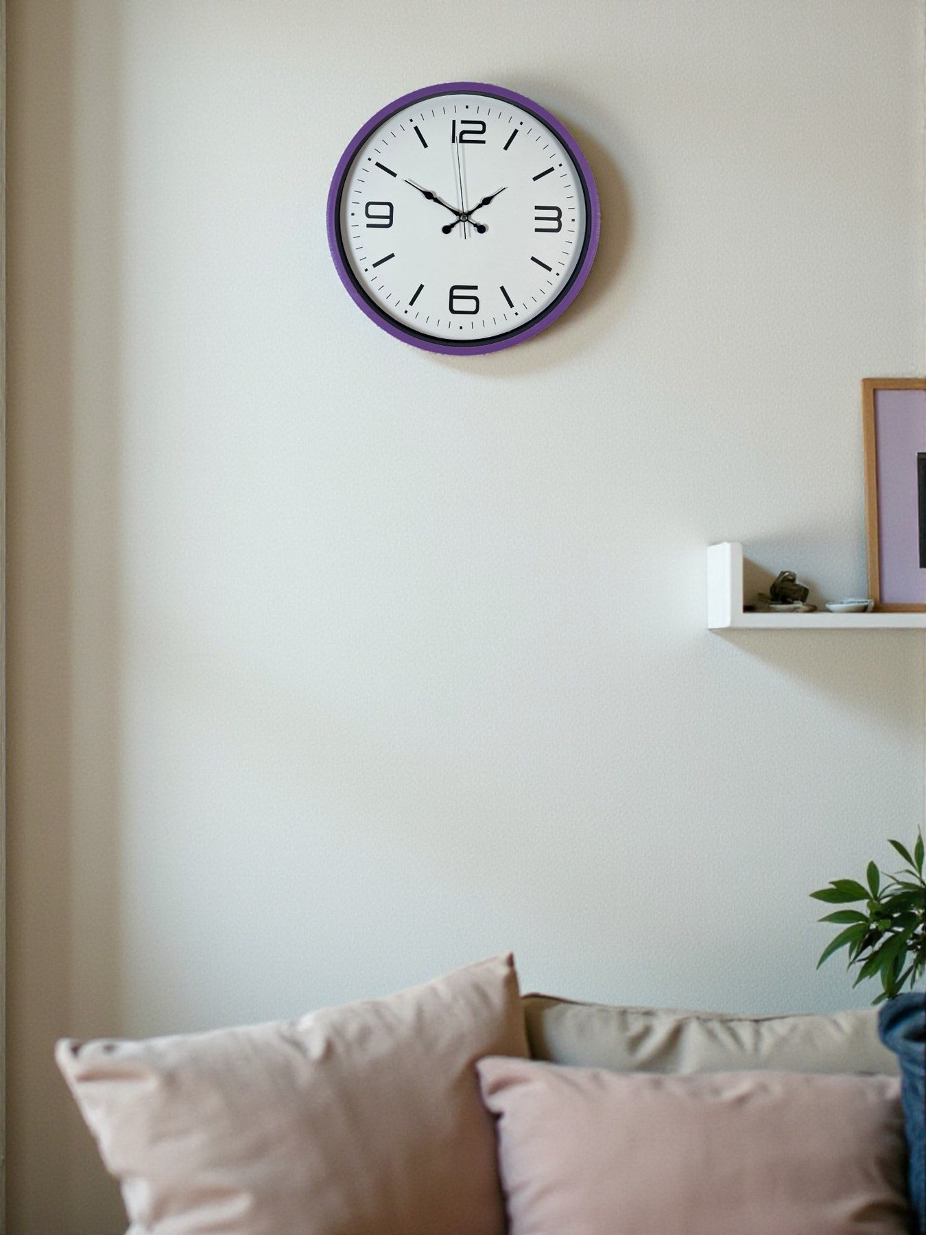 Zentime 36 Cm Mor Dekoratif Duvar Saati