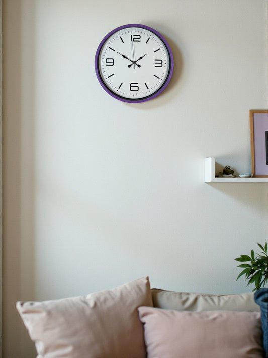 Zentime 36 Cm Mor Dekoratif Duvar Saati