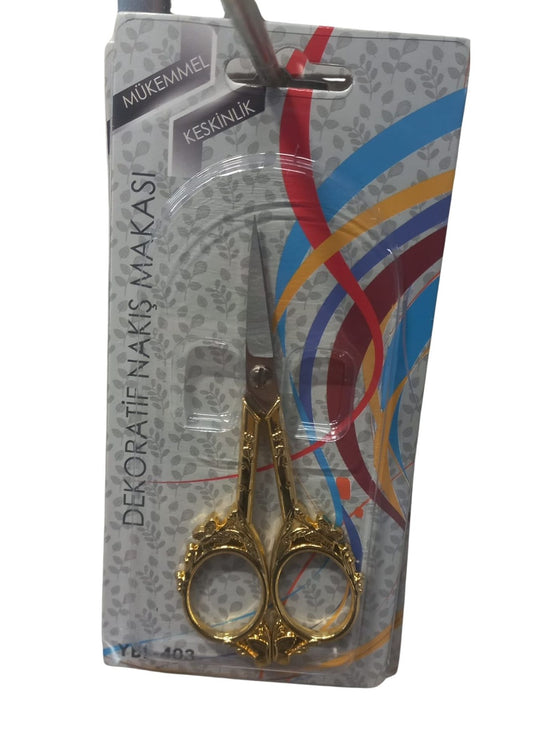 Nakýþ Makasý Dekoratif Altýn YBL-403 Model 14