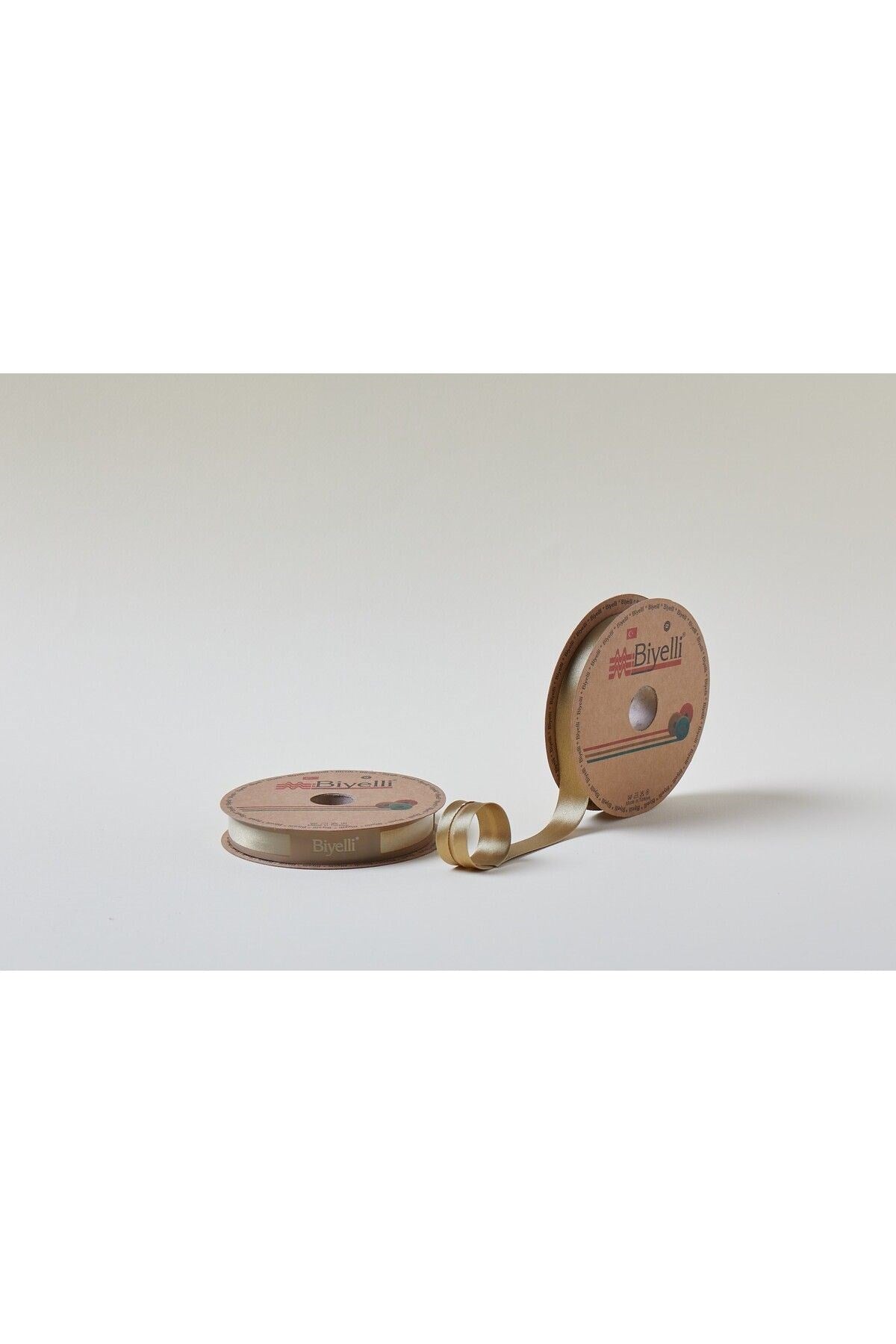 Biye Saten Katlý 035 Kahverengi 2 cm 25 Metre %100 Polyester